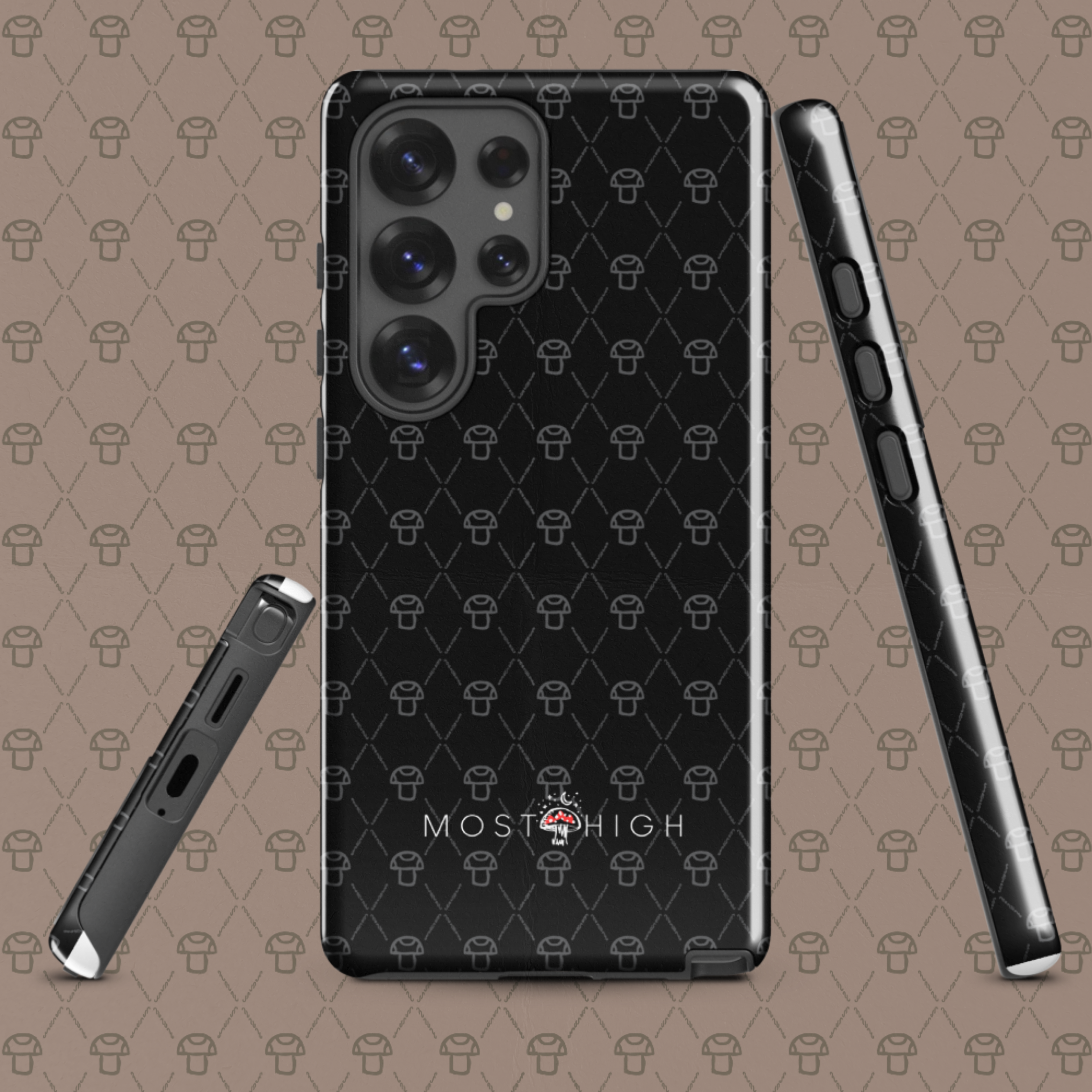 MOST CASE SAMSUNG Obsidian Black Pattern