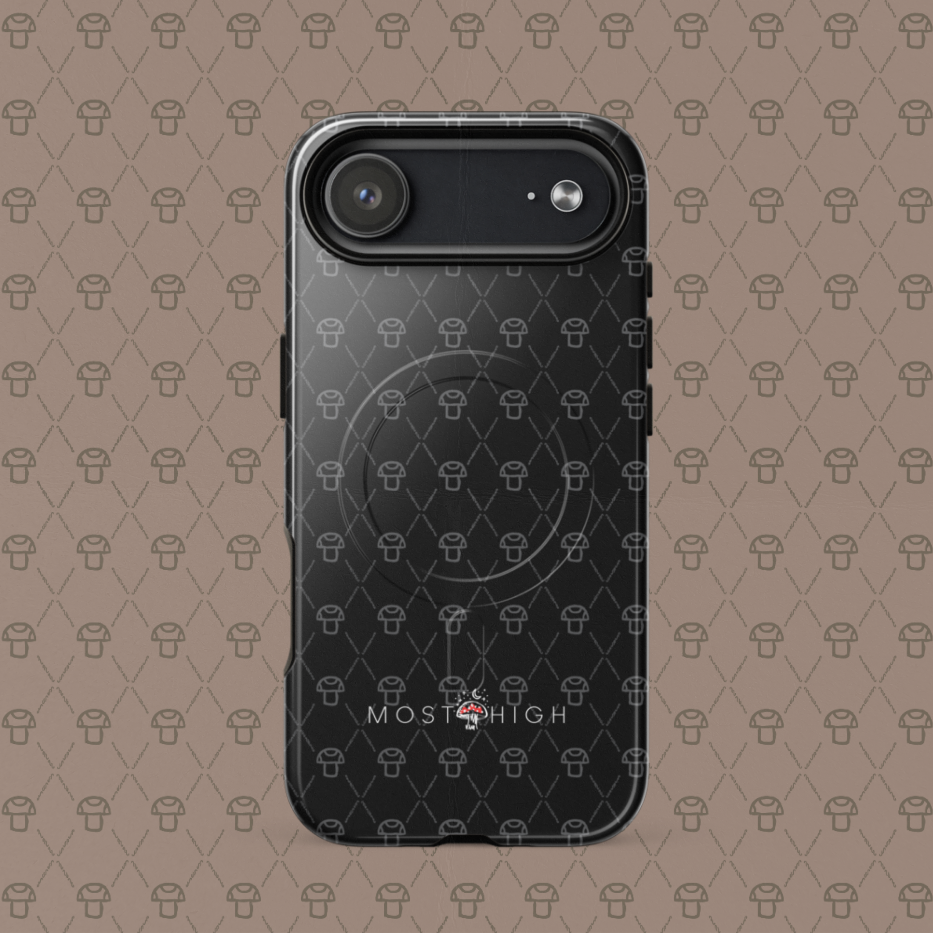 MOST CASE IPHONE Obsidian Black Pattern (Magsafe)