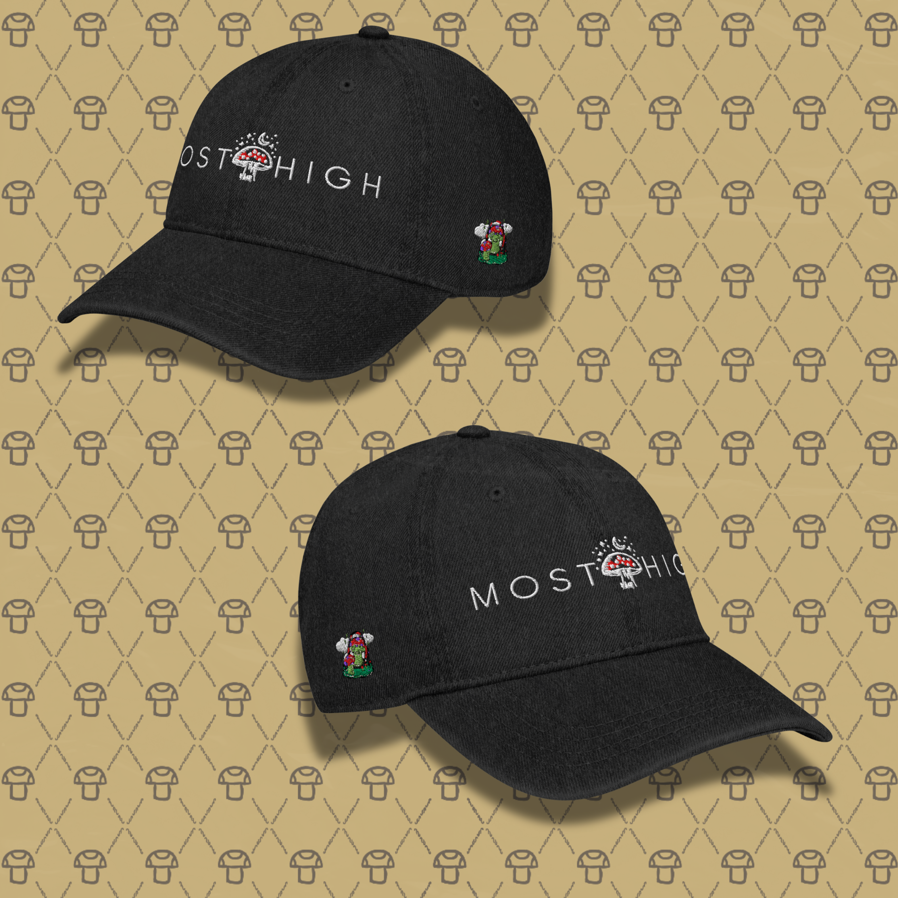 MOST DENIM CAP (Vintage Black)