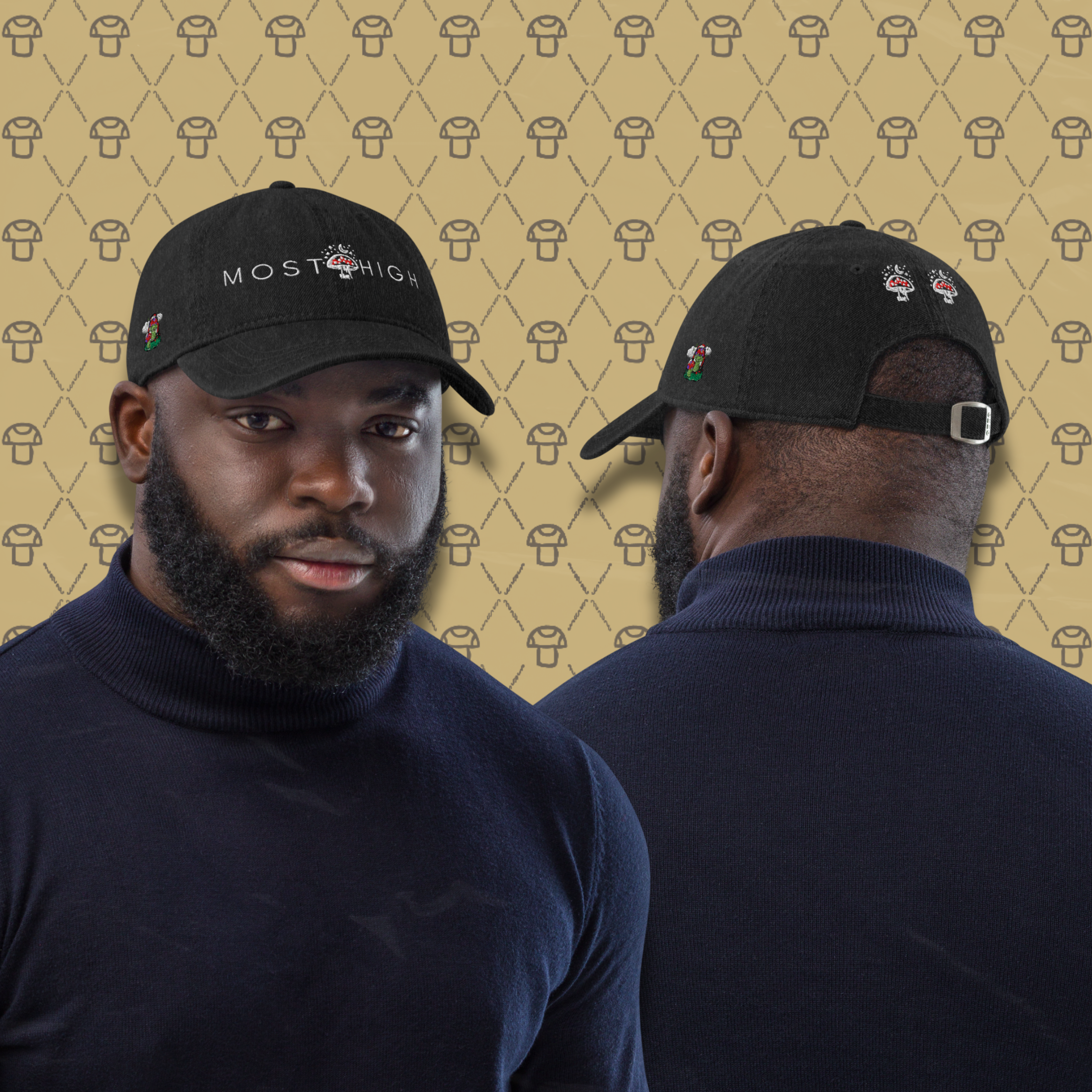 MOST DENIM CAP (Vintage Black)